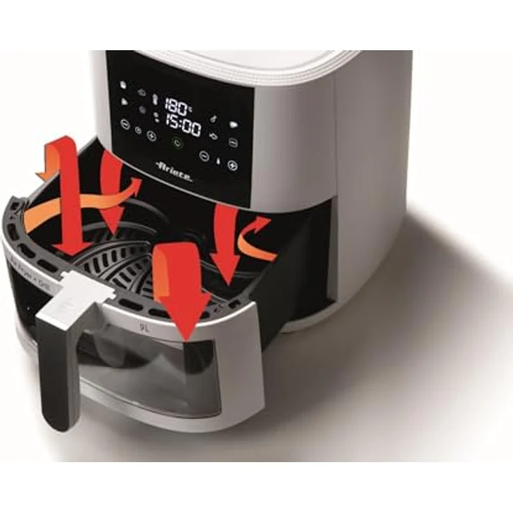 Ariete Heißluftfritteuse 4630W, 1500 W, Gourmet-Reise mit 8 voreingestellten Programmen, Schwarz – Bild 4