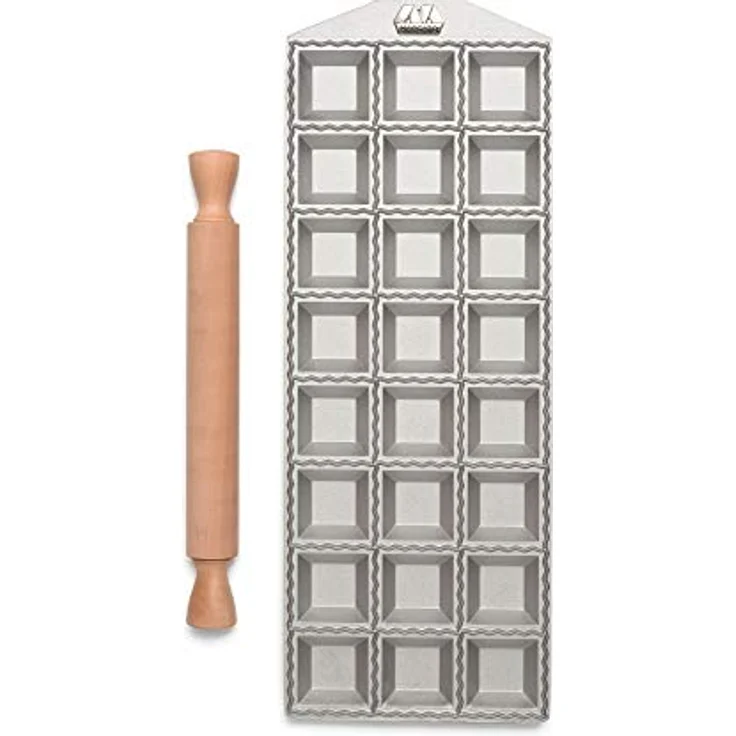 Marcato RA-Q50X24-CLS 50x24 Quadrat Ravioliform, Aluminum, Silber – Bild 1