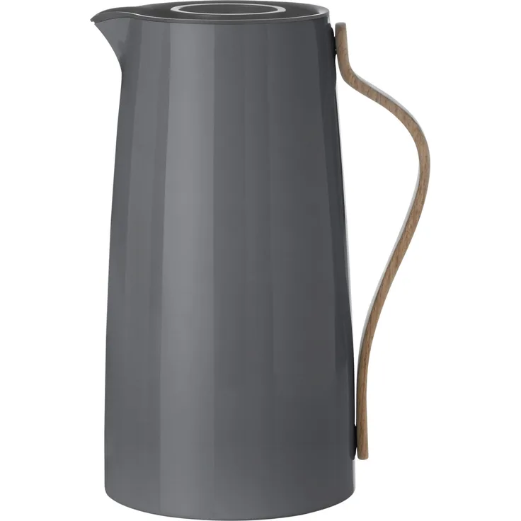 Stelton Emma Kaffee 1,2 l. -grau Isolierkanne, Kunststoff, 15.5 x 13 x 26 cm