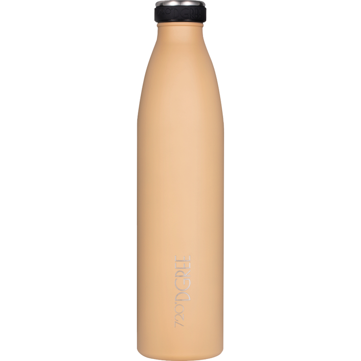 720°DGREE Trinkflasche Isolierflasche Edelstahl 1000ml Doppelwandig milkyBottle light peach matt – Bild 1