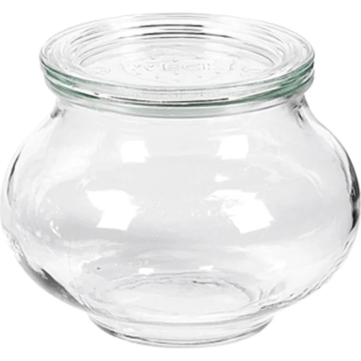 DOSEN-ZENTRALE WECK Rundrandglas Schmuckform 220 ml mit Deckel 60mm
