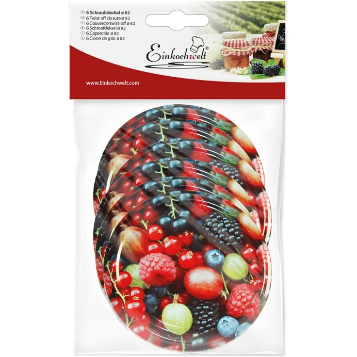 DOSEN-ZENTRALE DOSEN-ZENTRALE Twist-off Deckel Obst Beeren pasteurisationsfest 82mm