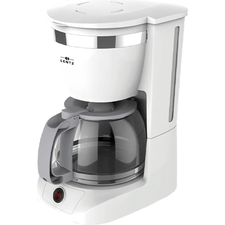 Lentz Filterkaffeemaschine 74103 Wasserstandsanzeige, 1,25 L, weiß