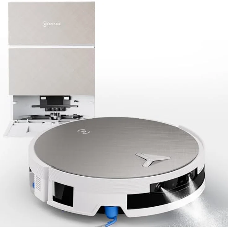 Ecovacs X12 PRO OMNI, Beutelloser Staubsauger-Roboter mit Mop-Funktion, Weiß, 1000 m² Flächenabdeckung, AIVI 3D Navigation, 22.000 Pa Saugkraft – Bild 1