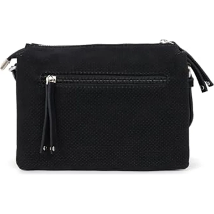 SURI FREY Umhängetasche SFY Romy, für Damen in Uni-Design mit Lasercut-Optik, samtig und vegan, schwarz – Bild 4