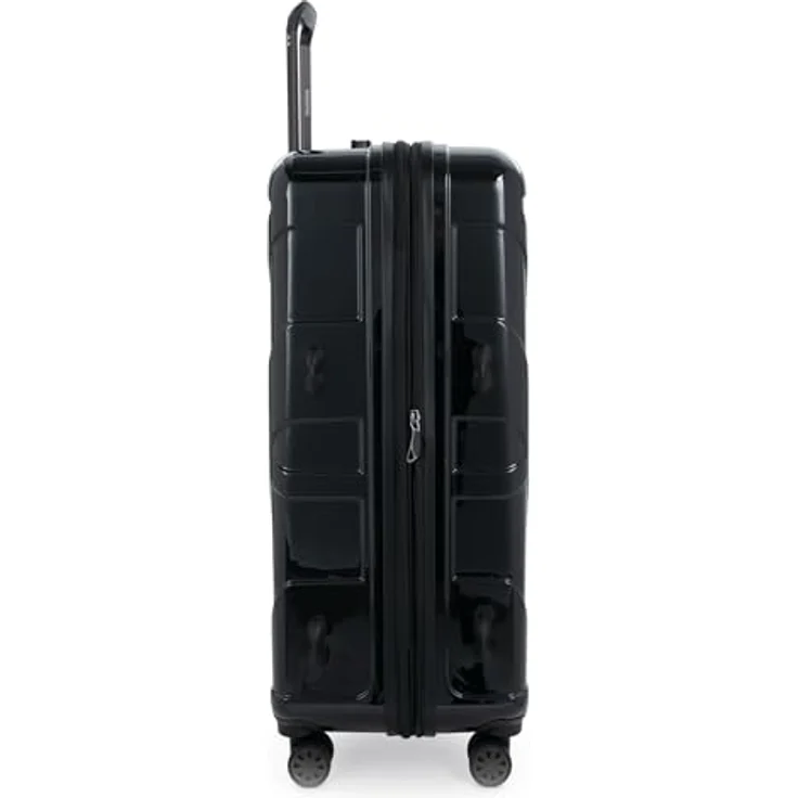 suitline Großer Koffer S28-8801G-N-RY, TSA, 96-110 Liter, Neon Rot Gelb, 76 x 53 x 31 cm, leichtgängig mit 4 Doppelrollen – Bild 5