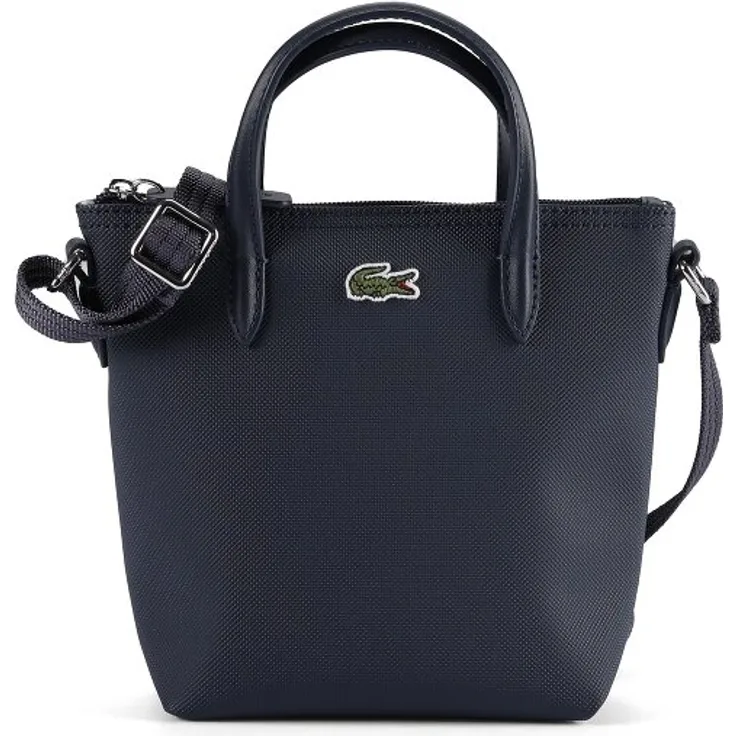 Lacoste L.12.12 Shopper Tasche, 20 cm x 7 cm x 17.5 cm, blau, 100% PVC
