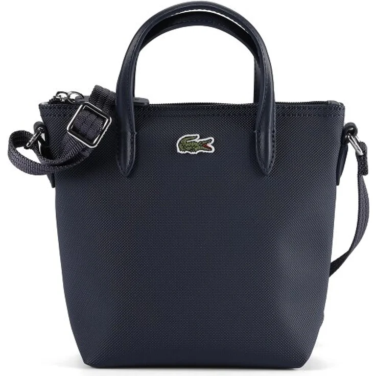 Lacoste L.12.12 Shopper Tasche, 20 cm x 7 cm x 17.5 cm, blau, 100% PVC