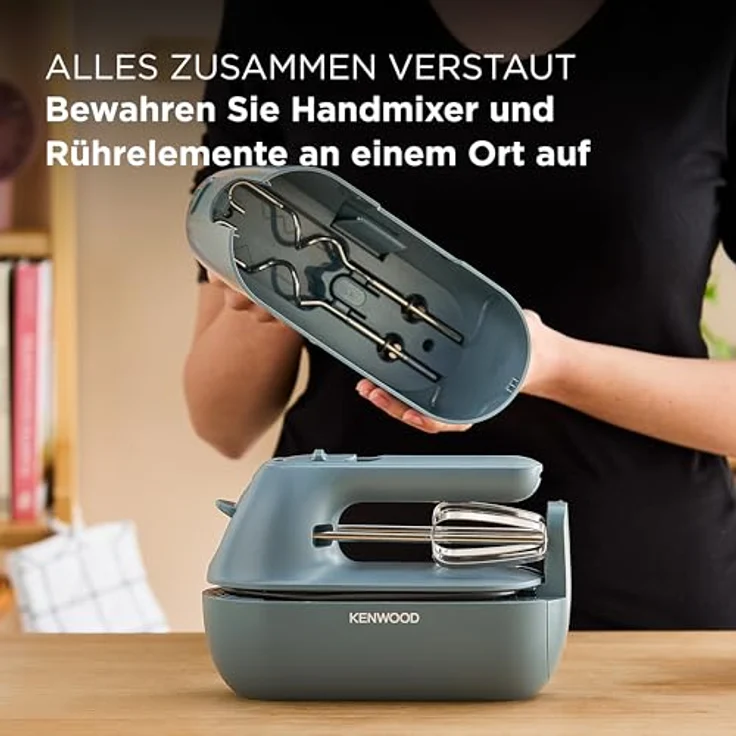 KENWOOD Handmixer HMP40.000GY Quick Mix Go - Handmixer mit 5 Geschwindigkeitsstufen - storm blue – Bild 2