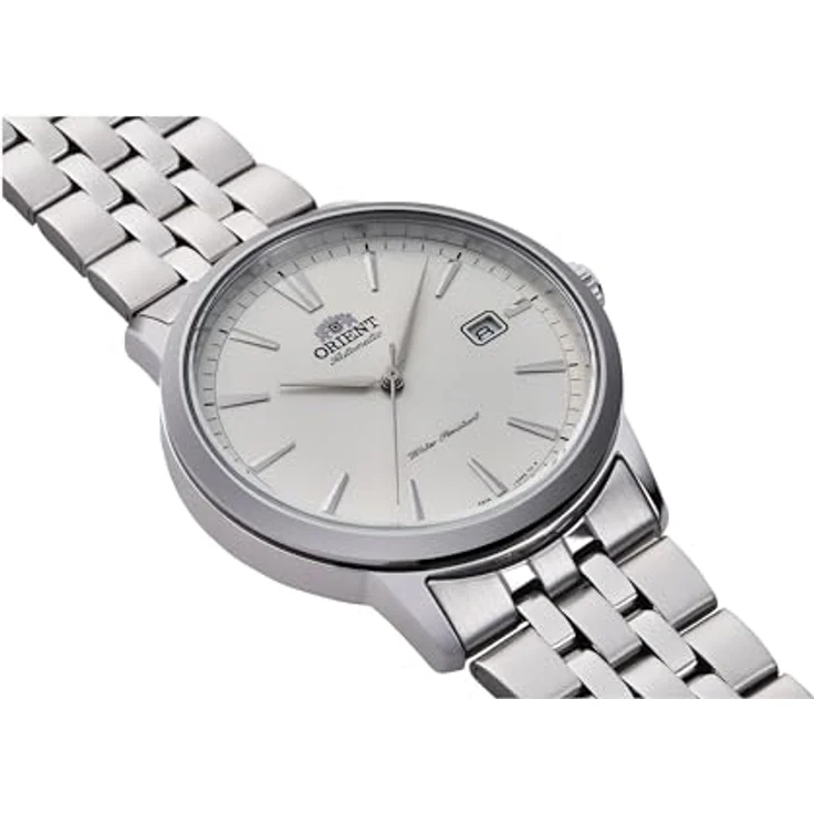 Orient RA-AC0F02S10B, Lässige Herrenuhr mit 42 mm Edelstahlgehäuse, grauem Armband und mechanischem Kaliber F6722 – Bild 3