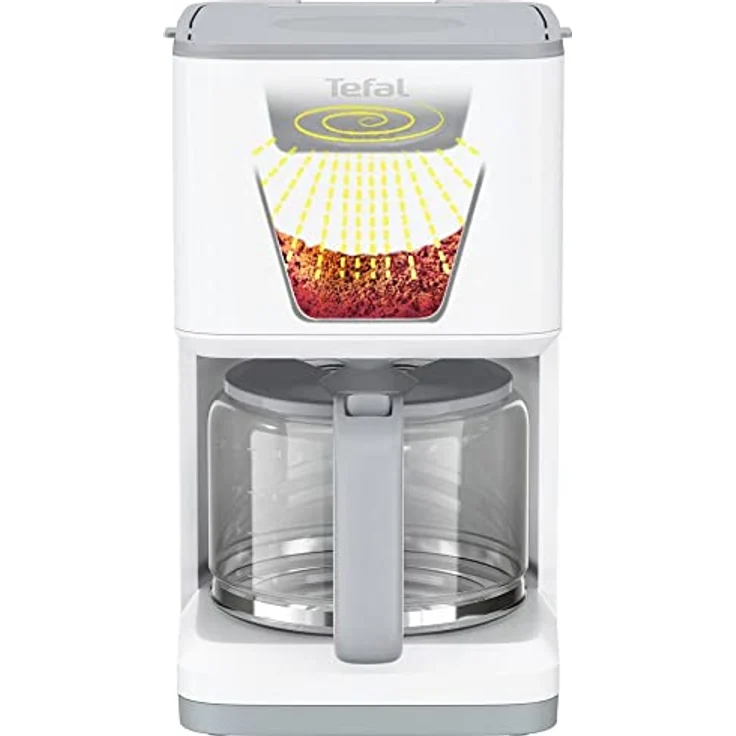 Tefal CM693110 Filterkaffeemaschine Sense, weiß – Bild 5
