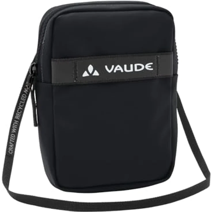 Vaude Kataja, Umhängetasche, Schwarz, praktische Taschen, verstellbarer Umhängeriemen, robustes Polyurethan – Bild 1