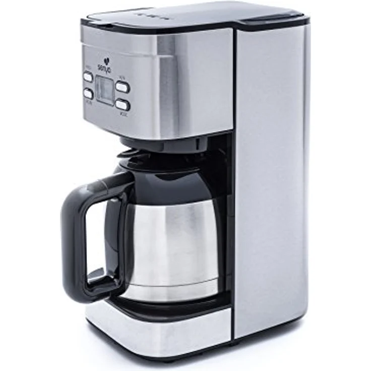 Senya SYBF-CM025 Kaffeemaschine, Stainless Steel, 1.2 liters, edelstahl – Bild 3