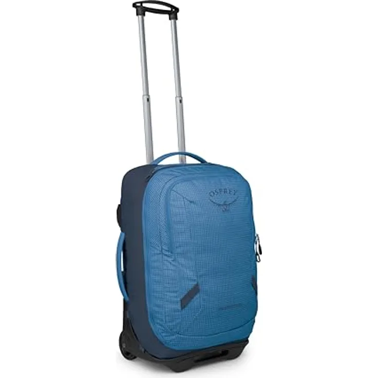 Osprey Transporter Wheeled Carry On Reisetasche, 50 cm, Blau, 38 l, Handgepäck, mit Reißverschlussfach und praktischen Taschen