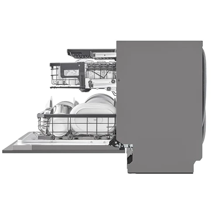 LG DB476TXS, vollintegrierbarer Geschirrspüler, 598 mm breit, 43 dB(A), Inverter Direct Drive®, QuadWash®, TrueSteam®, App-kompatibel – Bild 12