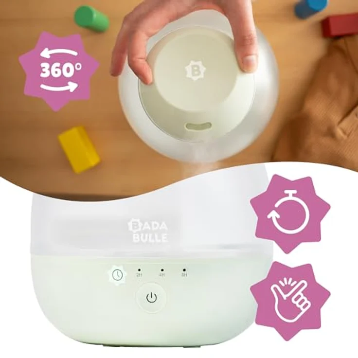 Badabulle Bubble, Luftbefeuchter für optimale Luftfeuchtigkeit, beige – Bild 6