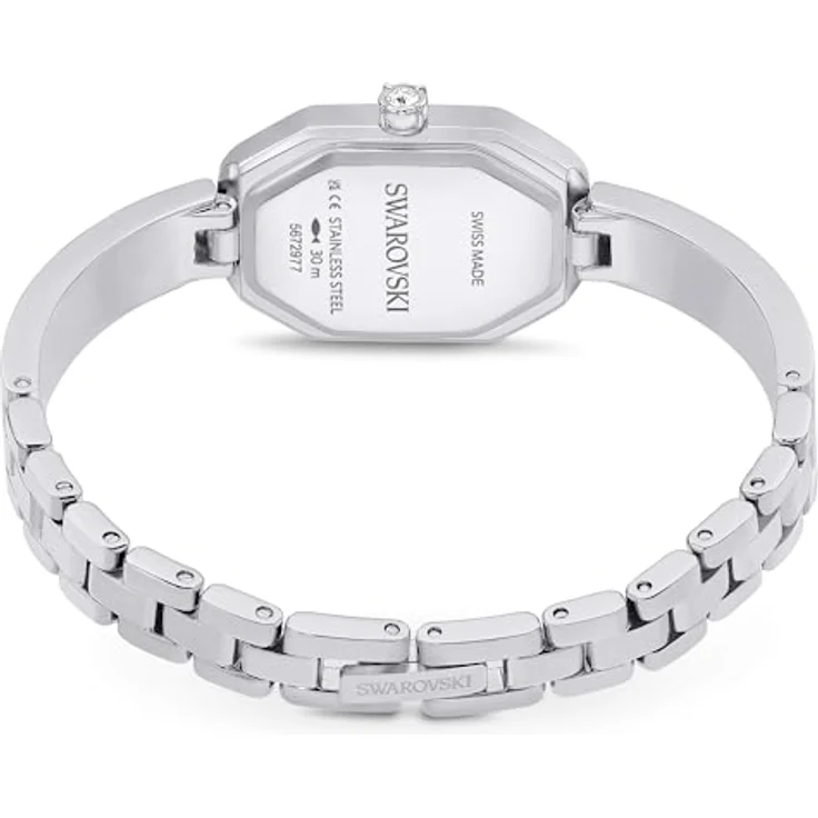 Swarovski Dextera Bangle Uhr, Schweizer Produktion, Metallarmband, Silberfarben, Edelstahl – Bild 2