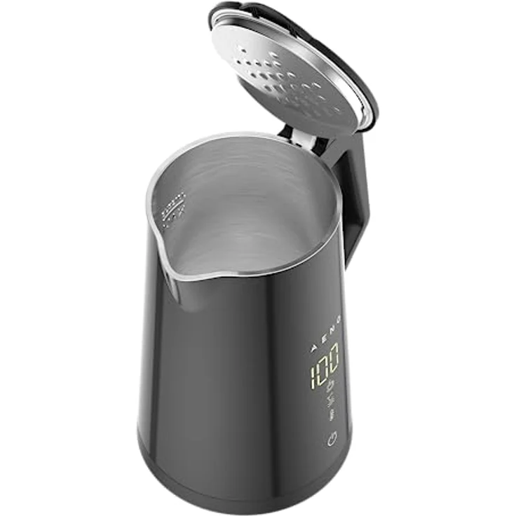Aeno EK7S Wasserkocher, 2200W, 1,7 l, Strix, WiFi, LED Display, Abschaltautomatik, schwarz – Bild 6
