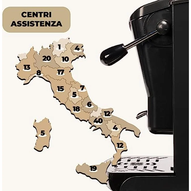 Faber Coffee Machines Slotplast Nero ESE Pad Espressomaschine, Einstiegsgerät mit einfacher Reinigung und schnellem Aufheizen, schwarz – Bild 9
