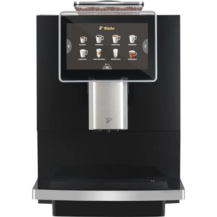 TCHIBO Office Kaffeevollautomat, geeignet für B2B, 30 Tassen/Tag, integriertes Milchsystem, Schwarz – Bild 1