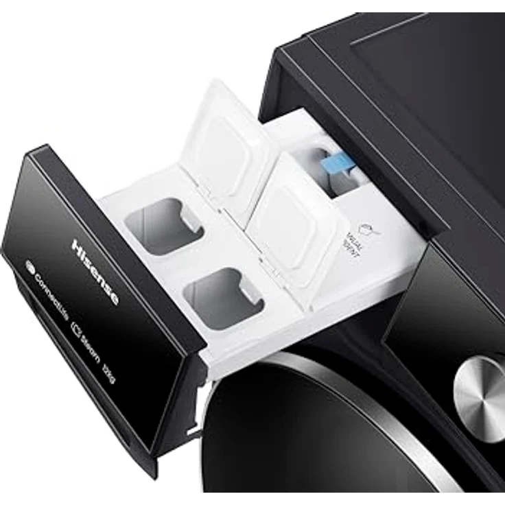 Hisense WF7S1247BB Waschmaschine Frontlader 12 kg 1400 RPM Schwarz, Inverter Motor, RainDrop Trommel – Bild 8