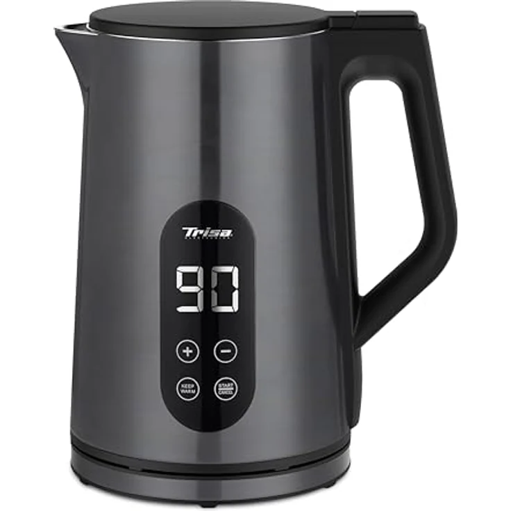 Trisa Digital Boil Wasserkocher schnurlos Anthrazit, Wasserkocher – Bild 1