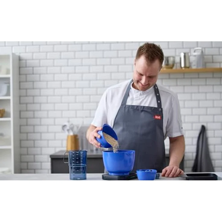 Rosti Margrethe Rührschüssel 3 Liter, Bruchsichere Teigschüssel aus Recycelbarem Kunststoff, mit gutem Griff, Electric Blue (Blau) – Bild 5