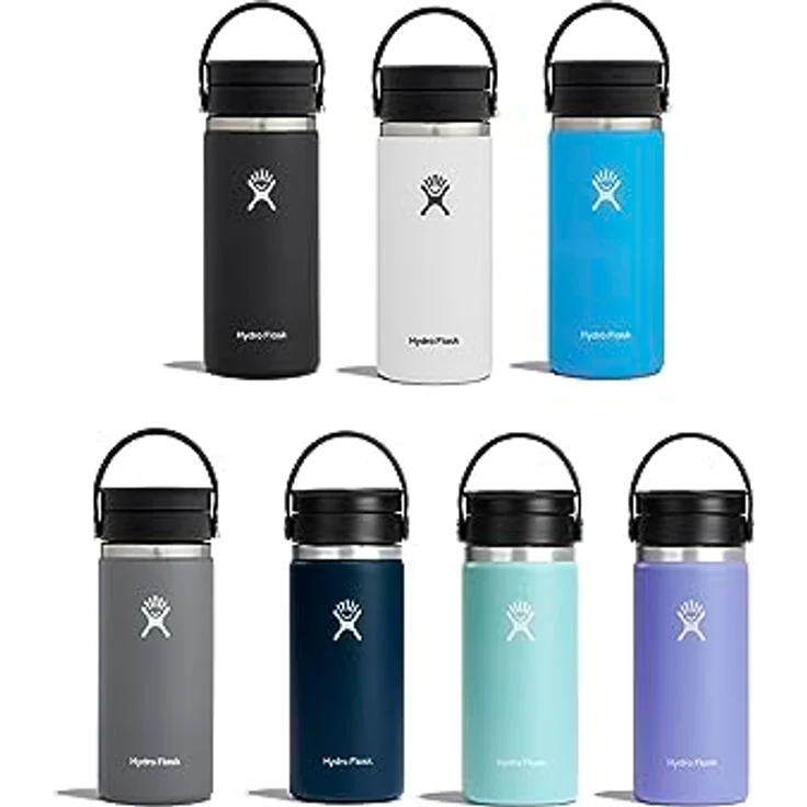 Hydro Flask Hydro Flask 16 oz Wide Mouth with Flex Sip Lid Kaffeebecher pacific – Bild 4