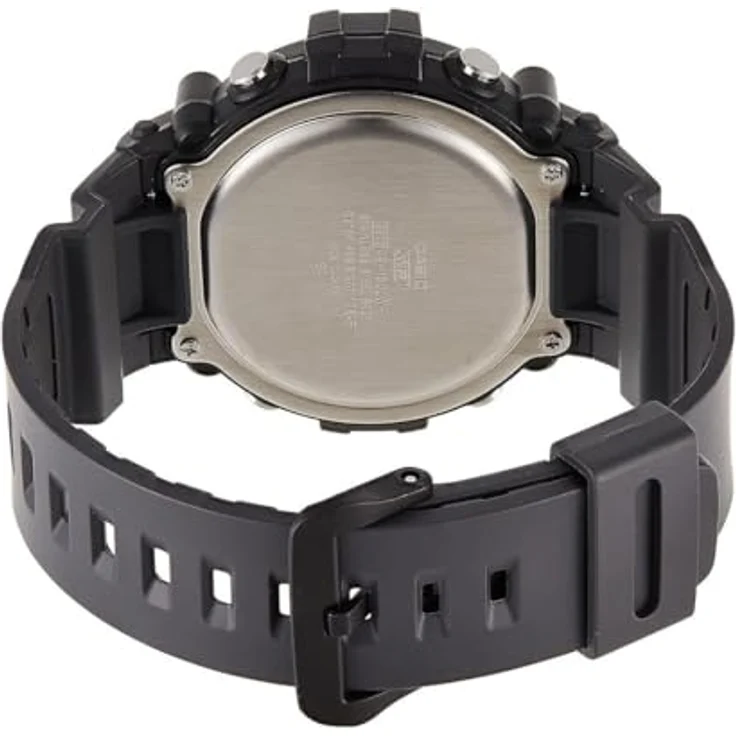 Casio Herren Digitaluhr Casio Collection, grüne Quarz-Armbanduhr mit Stoppuhr, Alarm und drehbarer Lünette, wasserdicht bis 10 bar – Bild 3