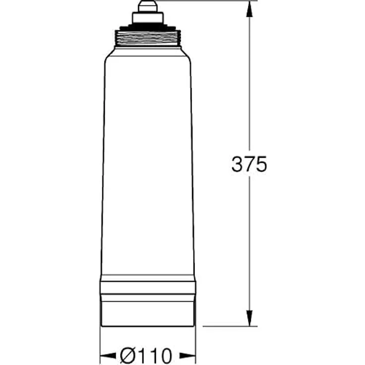 GROHE 40880001 Blue Umkehrosmose Filter, Wasserfilter für GROHE Blue Pure, 1,5 l/min Durchfluss, 97% Salzabweisung, 1 Jahr Filterlebensdauer – Bild 2
