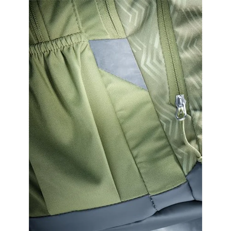 Deuter Cotogy Freizeitrucksack, ergonomischer Schulrucksack aus 100% recyceltem PET, grün-grau mit vielseitigen Taschen und rückenschonendem Tragekomfort – Bild 11