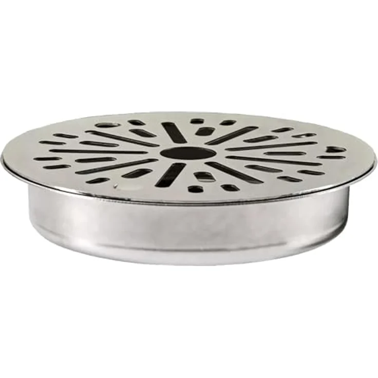 BieTal® Tropfschale Tropfkasten Edelstahl rund 13,2cm mit Lochplatte, Barzubehör – Bild 2