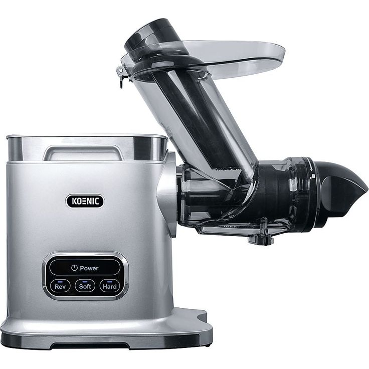 KOENIC KSJ 2050226 M Slow Juicer, schonende Saftpressung, 500 ml Saftbehälter, 3 Stufen, spülmaschinenfest, rutschfest, 0,9 m Kabel
