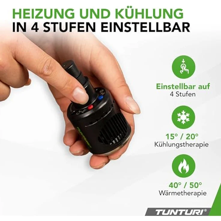 Tunturi Heat-Cool Aufsatz für Massagepistole, Wärme und Kälte, USB-C wiederaufladbar – Bild 5