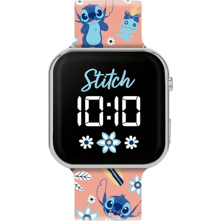Lilo and Stitch Lässige Armbanduhr LAS4070, Digital mit LED-Anzeige, Mehrfarbiges Armband – Bild 1