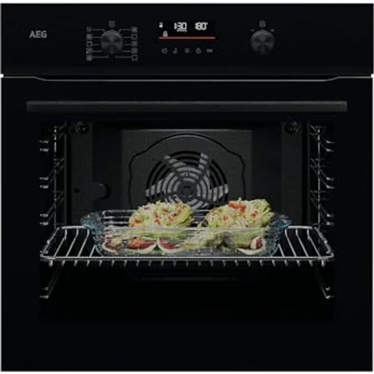 AEG Set Backofen BP3100B + Induktionskochfeld OIO64C00XB, 9 Backofenfunktionen, Pyrolyse, 45 Automatikprogramme, MaxiKlasse mit großem Garraum, 60 cm Breite, Hob²Hood-Funktion – Bild 2