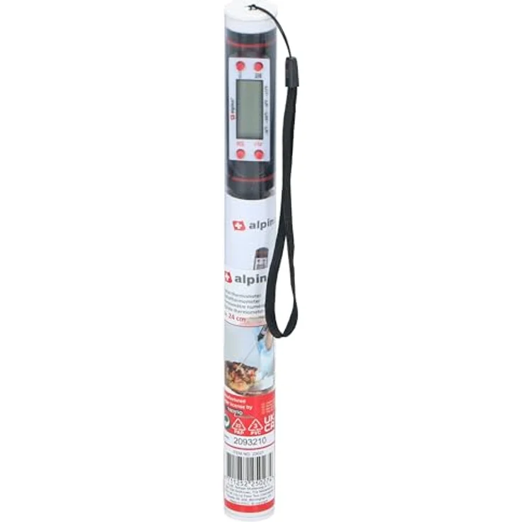 Alpina Bratenthermometer ALPINA Digitales Küchenthermometer, Temperaturmessbereich -50 bis +300°C, schwarz/weiß, mit Speicherfunktion und automatischer Abschaltung – Bild 4