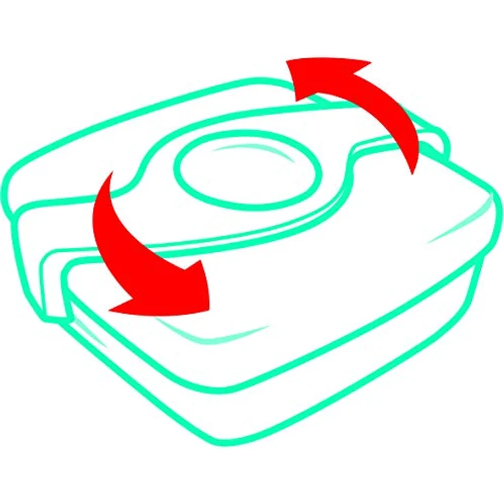 Maped PICNIK - Snack-Box, Snack-Dose, Brot-Box ORIGINS KIDS - rot – Bild 5
