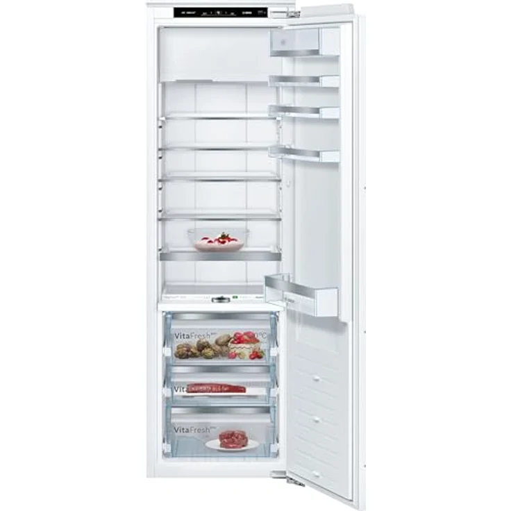 Bosch Serie 8, Einbau-Kühlschrank mit Gefrierfach, 177.5 x 56 cm, Flachscharnier, KIF82PFE0 – Bild 1
