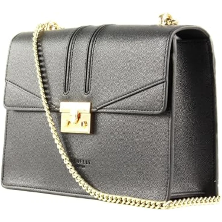 Seidenfelt Roros Big Umhängetasche, 25 cm x 8 cm x 20 cm, schwarz, 100% Polyurethan – Bild 3