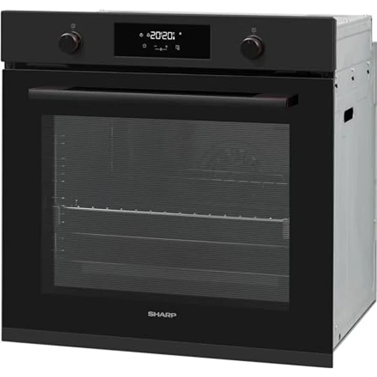 SHARP K-70P19BNH-EU Einbaubackofen, 78 L, 9 Ebenen, 9 Backofenfunktionen mit Heißluft, Mattschwarz – Bild 4