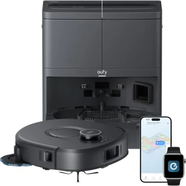 eufy C30 Edge Saugroboter mit Wischfunktion, 35.000 Pa, Kantenwischen und iPath 2.0 Lasernavigation