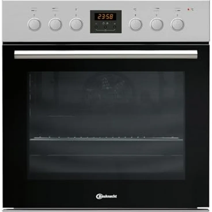 Bauknecht HVP2 KH5V IN, elektrischer Einbauherd in Edelstahl, 65 Liter Garraum, Hydrolyse-Reinigung, Halogenbeleuchtung