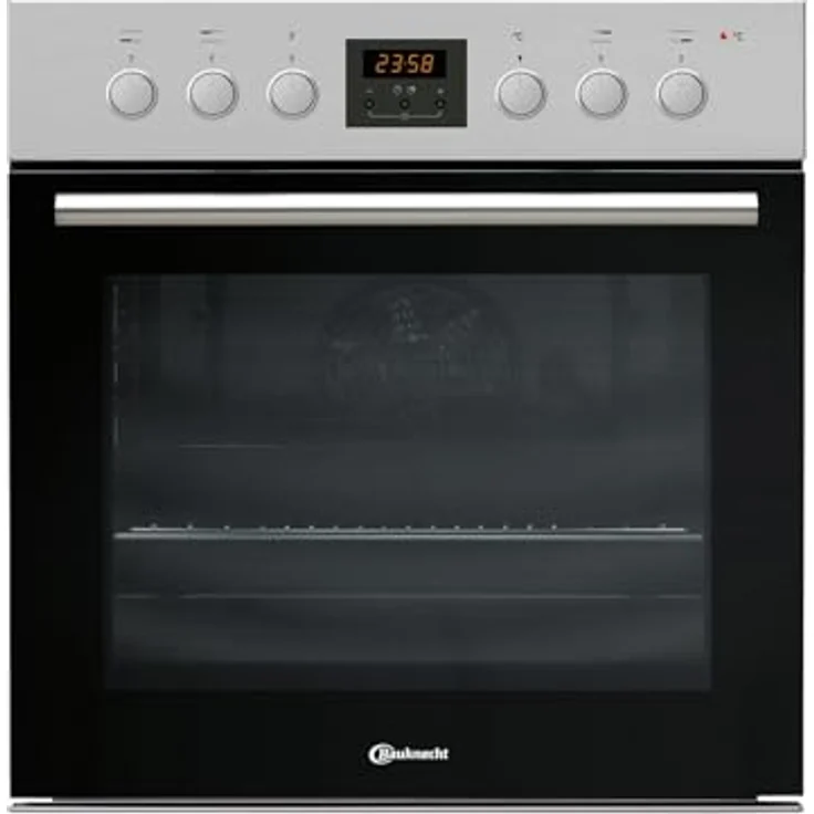 Bauknecht HVP2 KH5V IN, elektrischer Einbauherd in Edelstahl, 65 Liter Garraum, Hydrolyse-Reinigung, Halogenbeleuchtung