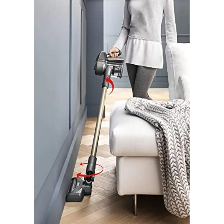 De'Longhi XLM418.GCG wiederaufladbar Schwarz Elektrischer Besen ohne Kabel und ohne Beutel – Bild 6