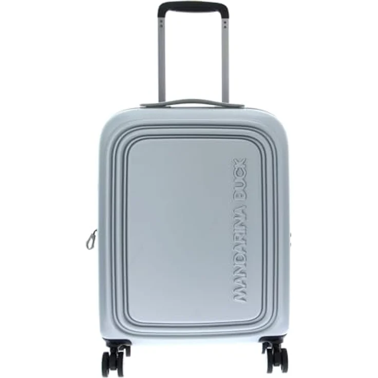 Mandarina Duck Koffer Logoduck + 4 Rollen Kabinentrolley 55 cm Silber (40 l, S) – Bild 2