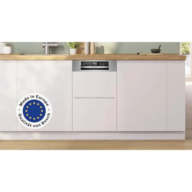 BOSCH SPI6EMS21E Serie 6 Geschirrspüler, teilintegrierbar, 448 mm breit, 44 dB (A), B, VarioFlex Korbsystem, DuoPower™ Sprüharme, Home Connect-App – Bild 2