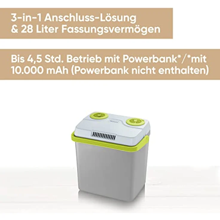 Severin TKB 2925 Thermoelektrische Kühlbox Grau-Grün – Bild 2