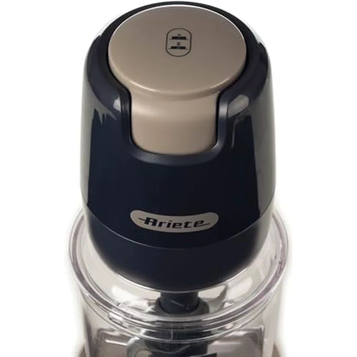 Ariete 437 Zerkleinerer Breakfast, 400 W, 700 ml, 4 Edelstahlklingen, 2 Geschwindigkeiten, rutschfeste Basis, dunkelgrau – Bild 4