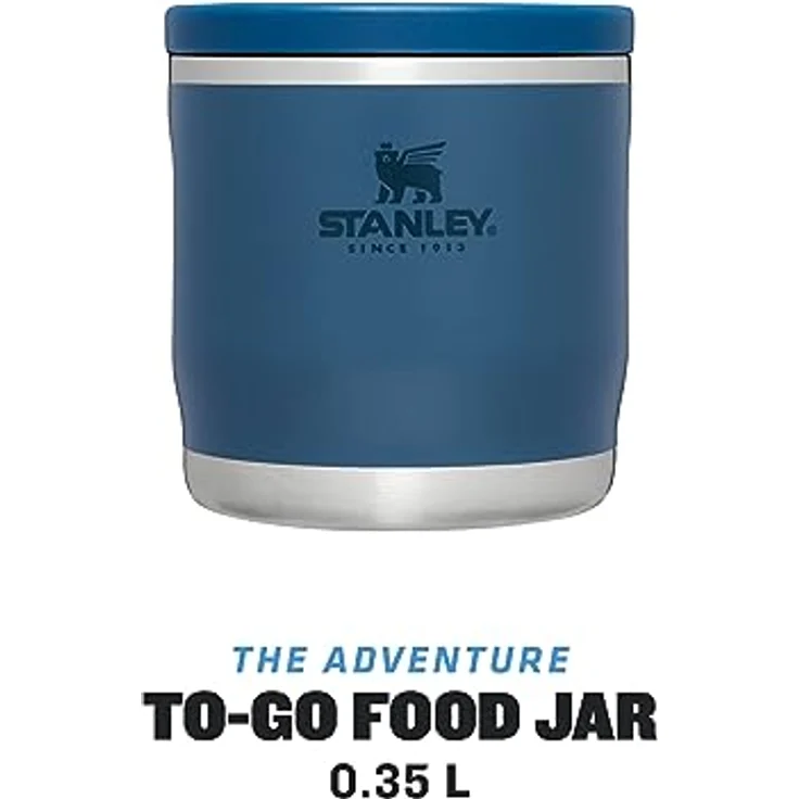 Stanley 1913 Adventure To-Go Food Jar, doppelwandige vakuumisolierte Lunchbox, 0,35 l, blau – Bild 3